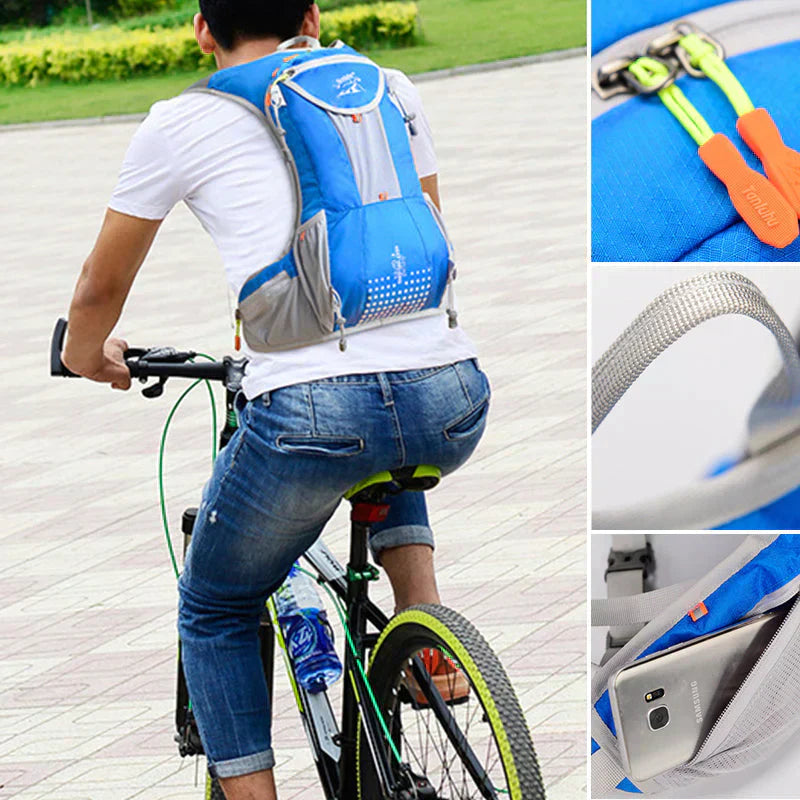 Lightweight, Waterproof & with Integrated Water Bladder - AquaPack-Blue-Nora Luxe