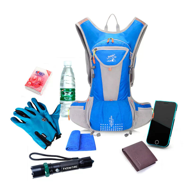 Lightweight, Waterproof & with Integrated Water Bladder - AquaPack-Blue-Nora Luxe