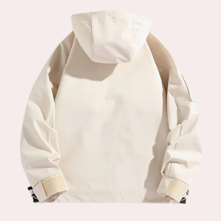 Lightweight Windbreaker for Men - Victor-Beige-S-Nora Luxe