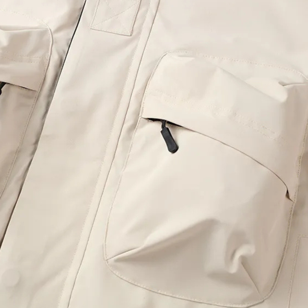 Lightweight Windbreaker for Men - Victor-Beige-S-Nora Luxe