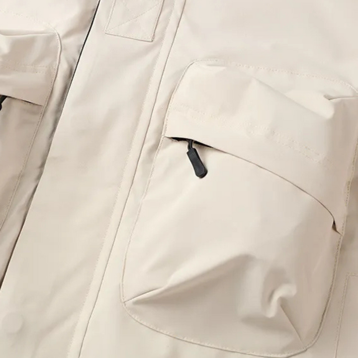 Lightweight Windbreaker for Men - Victor-Beige-S-Nora Luxe