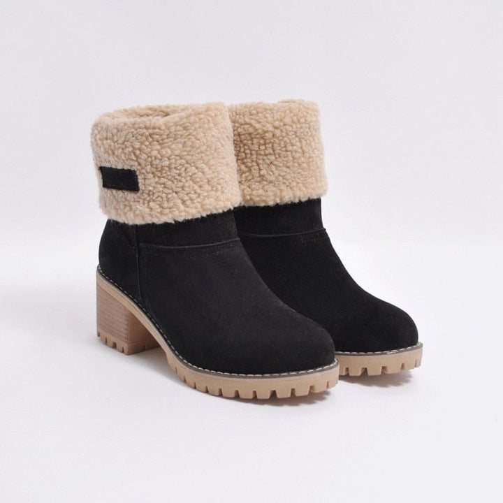 Lined Winter Boots with Heel - Sophia Winter Boots-Black-3.0-Nora Luxe