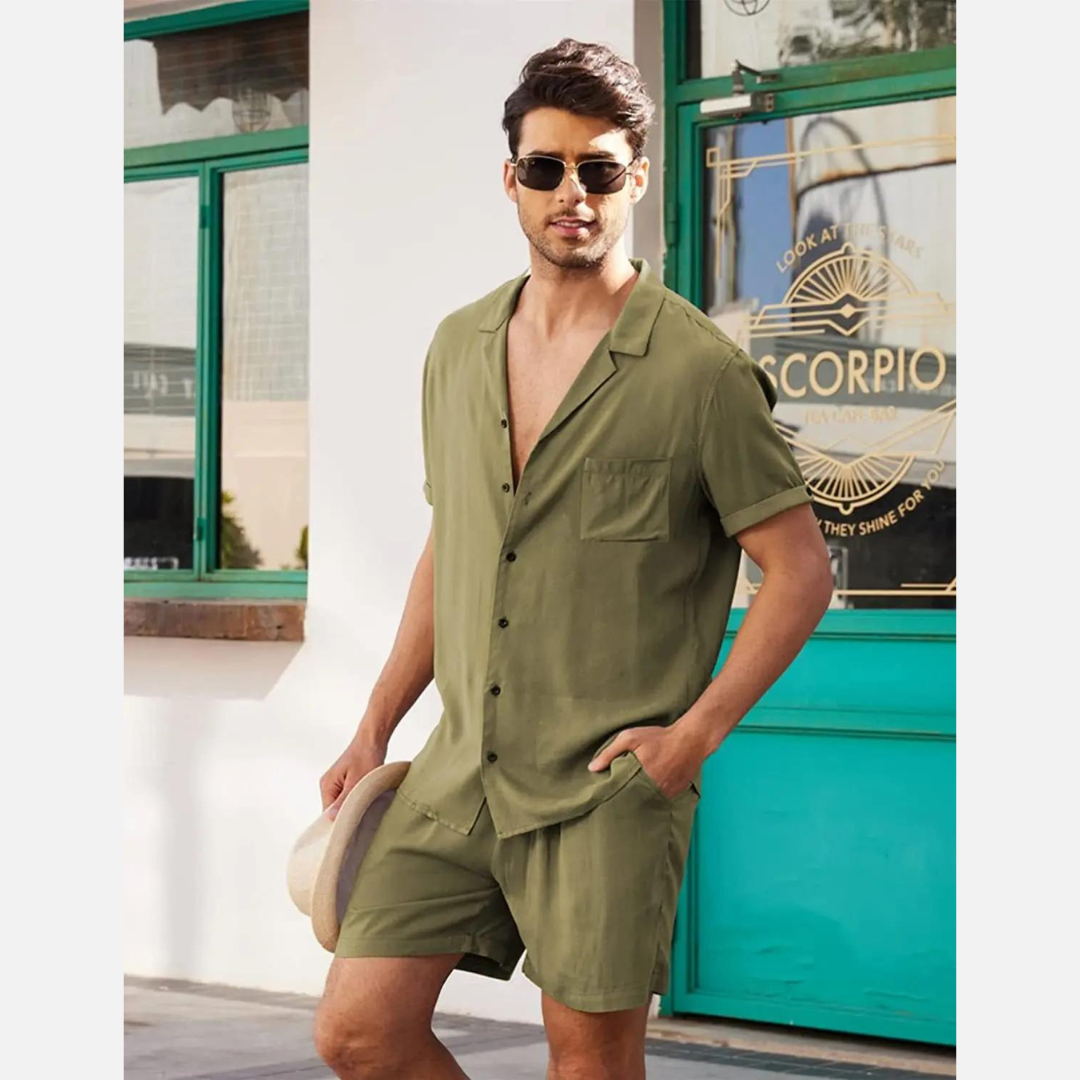 Linen Men's Summer Set – Jairo-White-S-State of Style