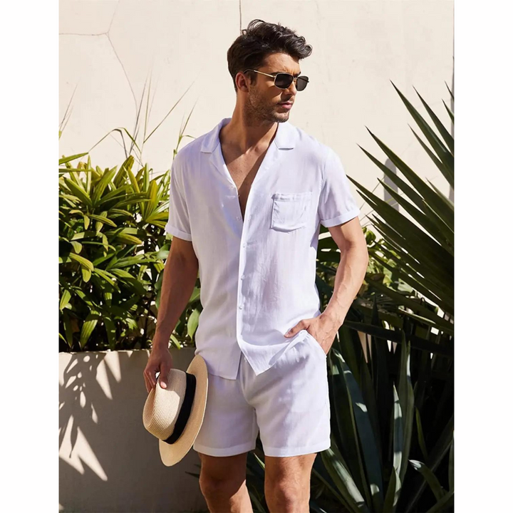 Linen Men's Summer Set – Jairo-White-S-State of Style