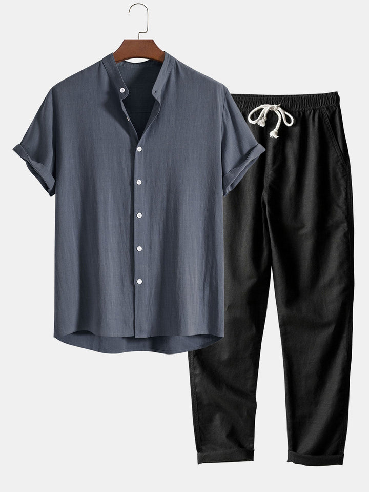 Linen Set - Ramos-Gray-S-Nora Luxe