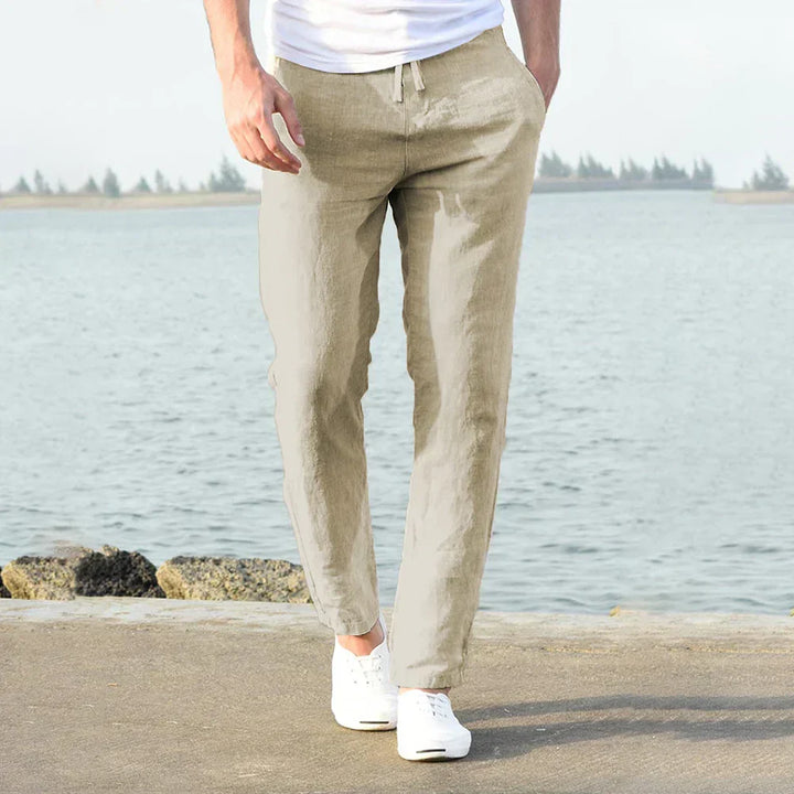 Linen Summer/Spring Trousers for Men - Langston-Linen-S-Nora Luxe