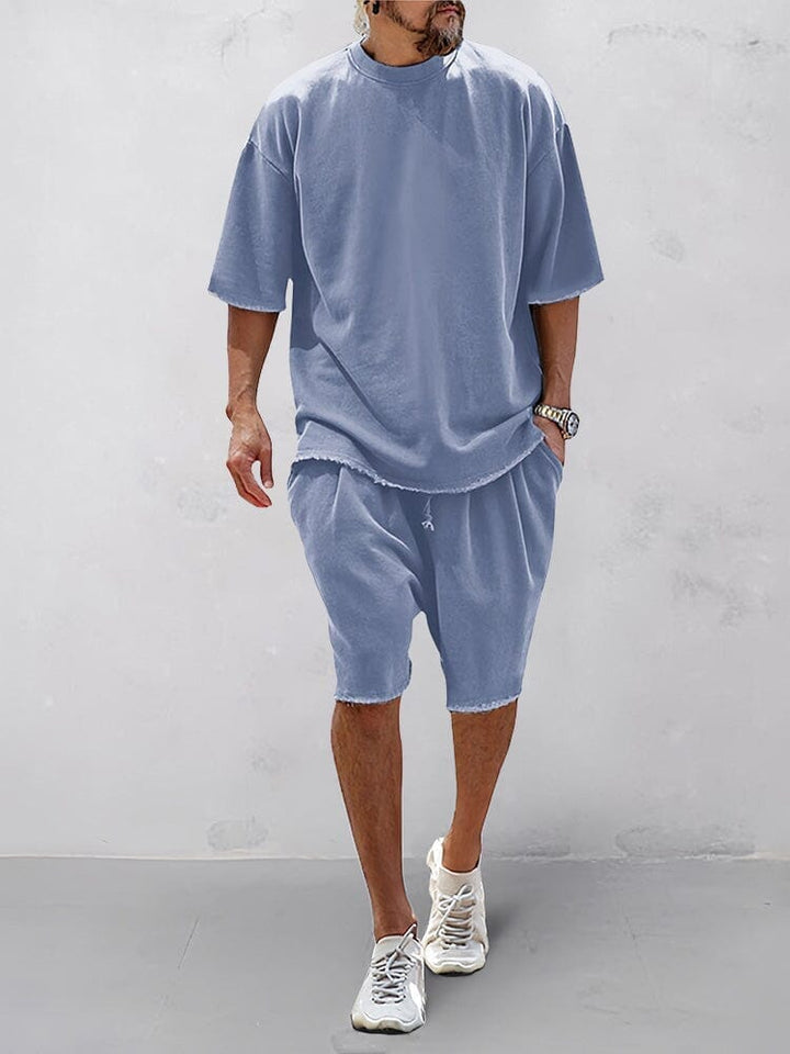 Locking leisure sports set for men – Farid-Blue-M-Nora Luxe