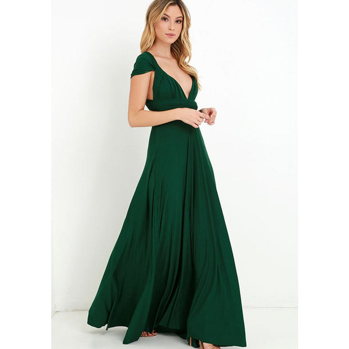 Long Dress with Multiple Styles for Different Looks - Eva-Green-S-Nora Luxe