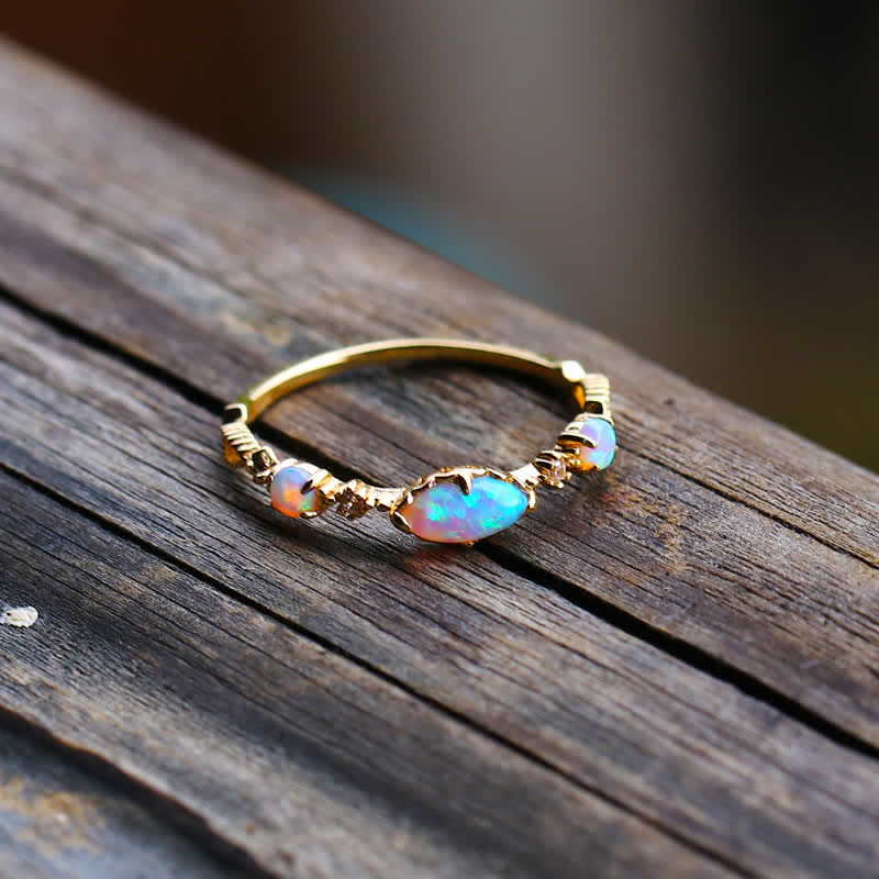 "Love and Sincerity" - Opal Vintage Ring - Isabella-1.93 in-Nora Luxe