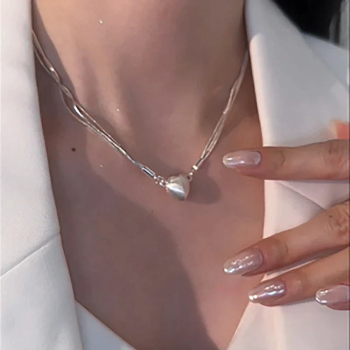 Love Magnet Pendant Necklace-Nora Luxe