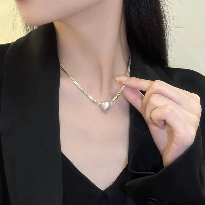 Love Magnet Pendant Necklace-Nora Luxe