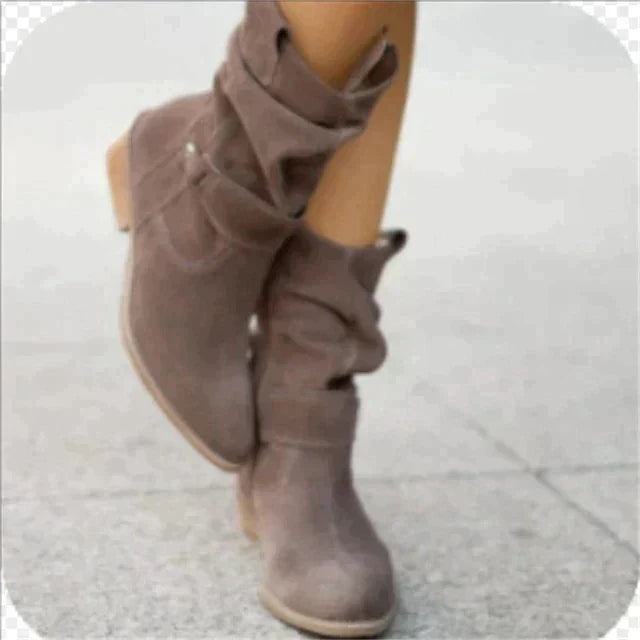 Low Winter Boots - Freya-Dark grey-4-Nora Luxe