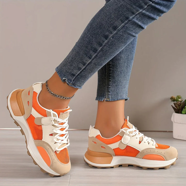 Luna Ademend Sports Trainers | Comfortable & Non-slip Design-5-Gray-Nora Luxe