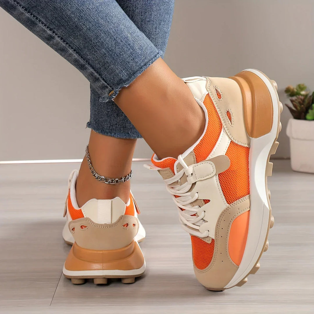 Luna Ademend Sports Trainers | Comfortable & Non-slip Design-5-Gray-Nora Luxe
