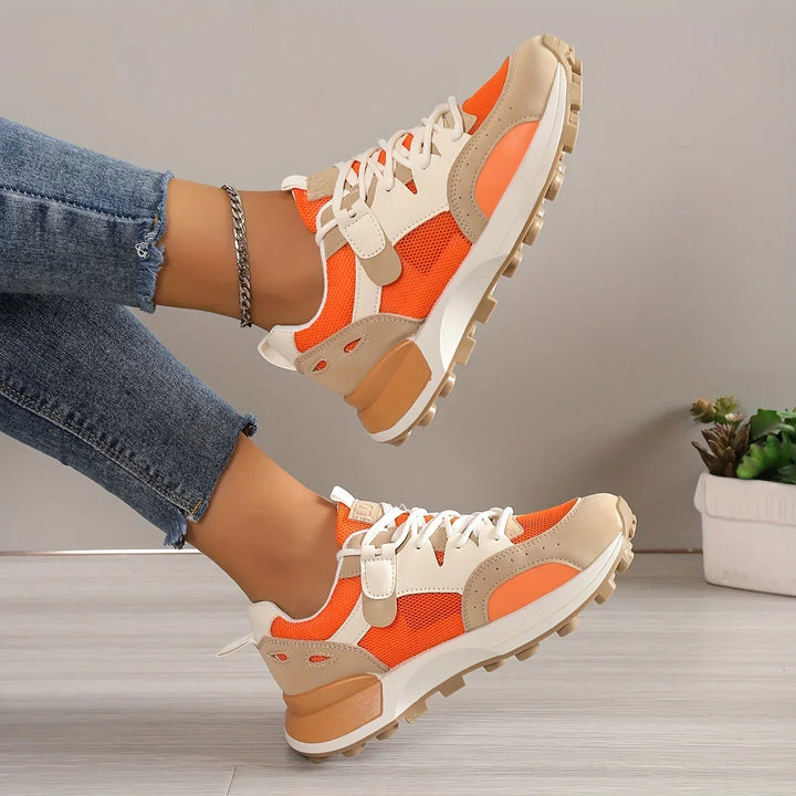 Luna Ademend Sports Trainers | Comfortable & Non-slip Design-5-Gray-Nora Luxe