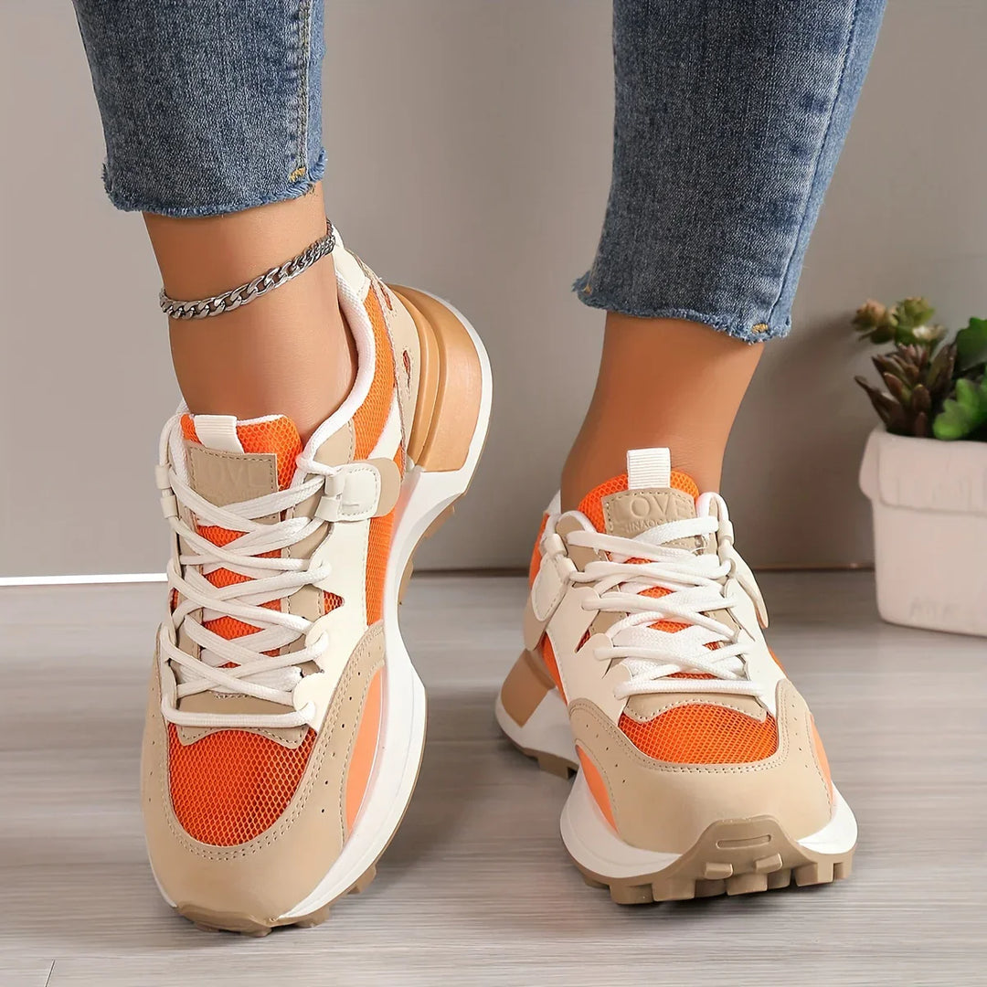 Luna Ademend Sports Trainers | Comfortable & Non-slip Design-5-Gray-Nora Luxe