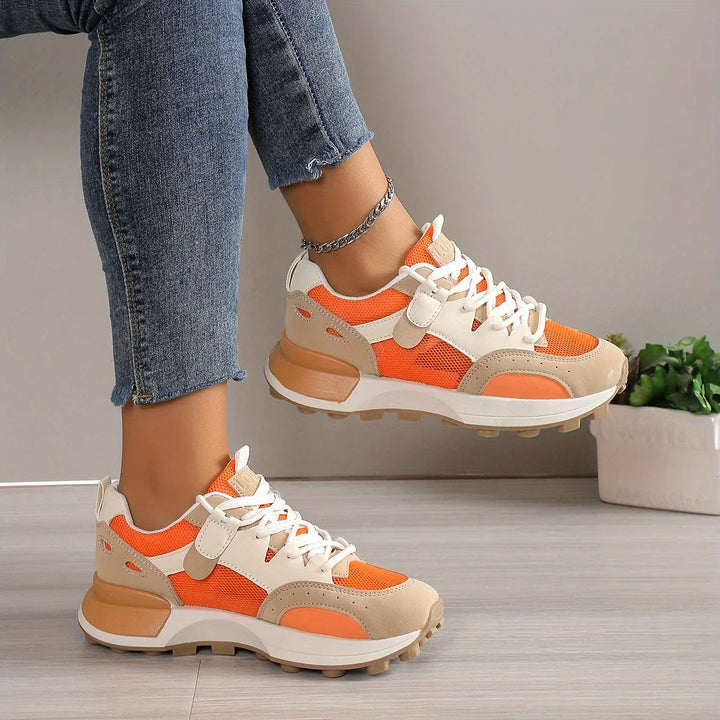 Luna Ademend Sports Trainers | Comfortable & Non-slip Design-5-Orange Red-Nora Luxe