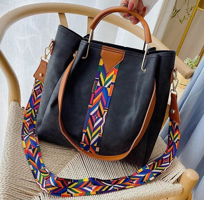 Spacious PU Leather Everyday Carry Tote