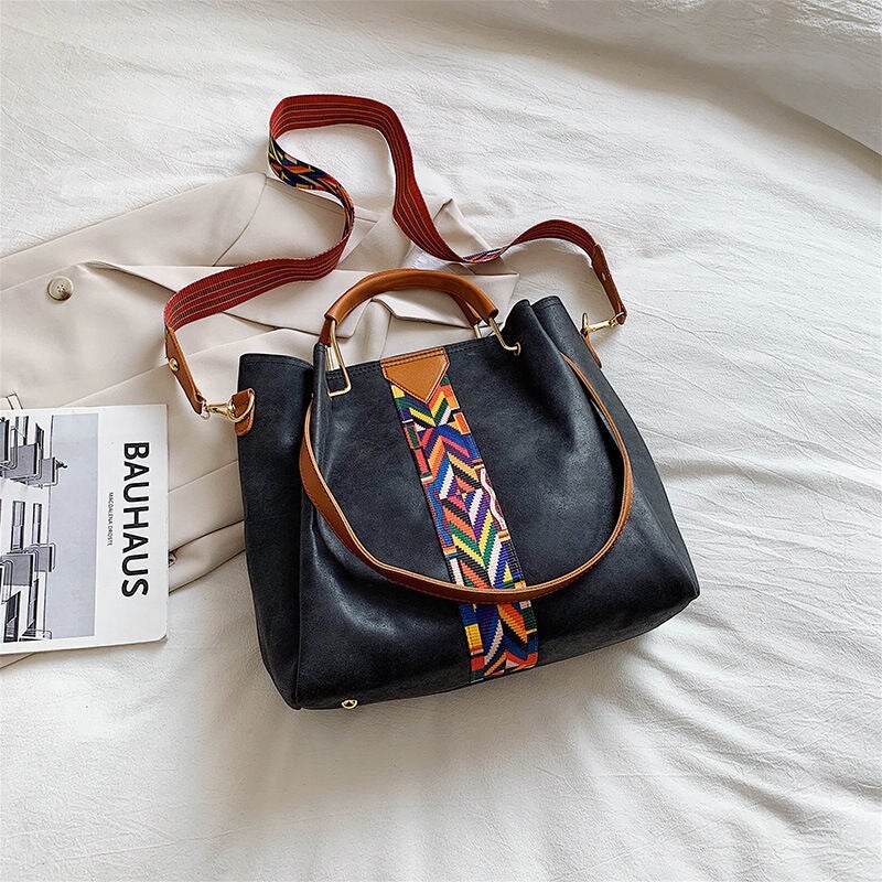 Spacious PU Leather Everyday Carry Tote