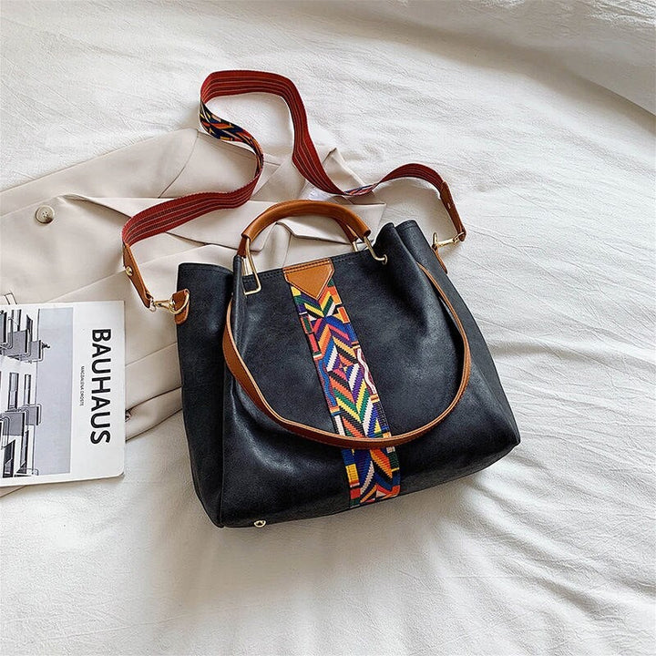 Spacious PU Leather Everyday Carry Tote