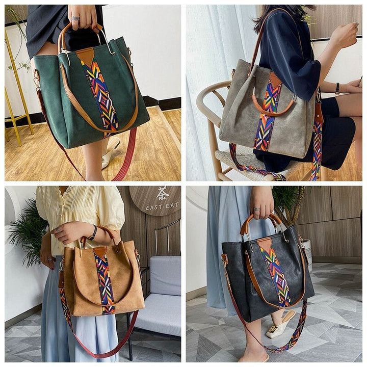 Spacious PU Leather Everyday Carry Tote