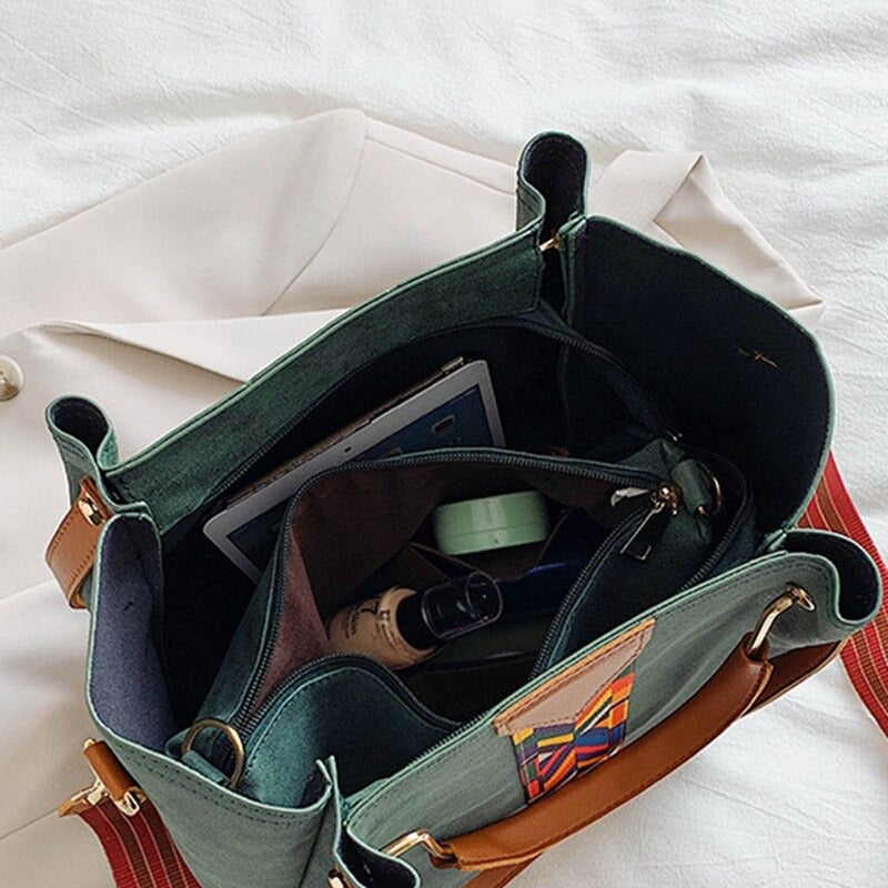 Spacious PU Leather Everyday Carry Tote