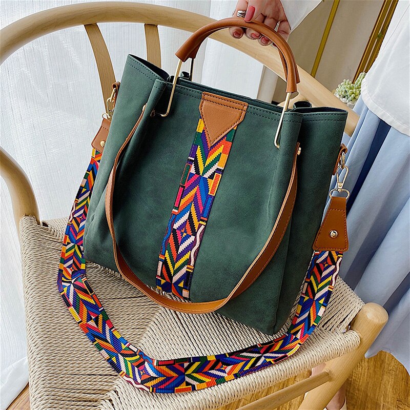 Spacious PU Leather Everyday Carry Tote