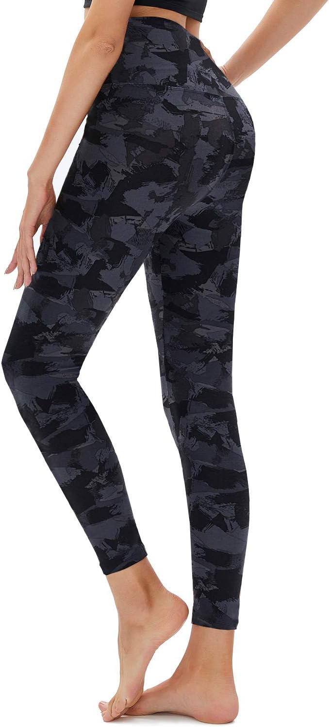 LuxeFit High-Waisted Leggings - Selene-Black Camouflage-S-Nora Luxe