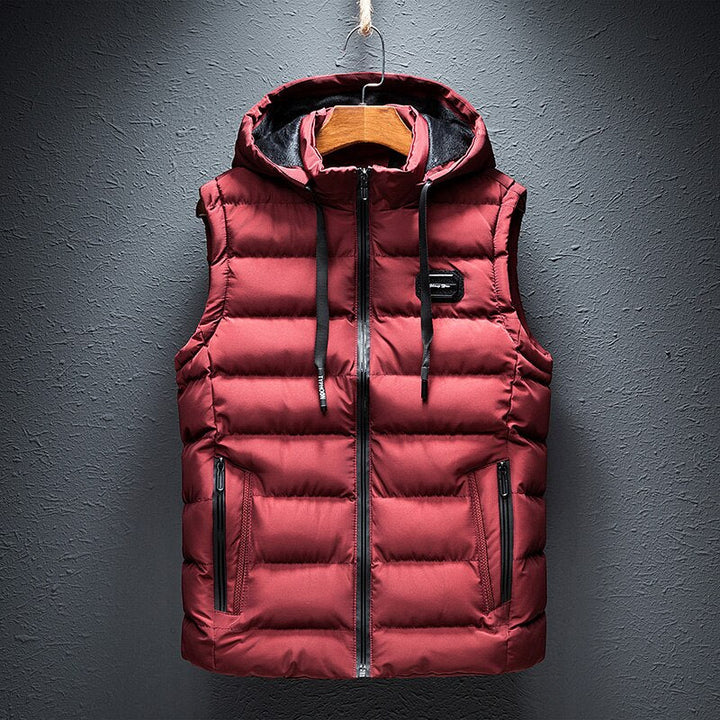 Luxurious Autumn Bodywarmer - Valdemar-Red-XS-Nora Luxe