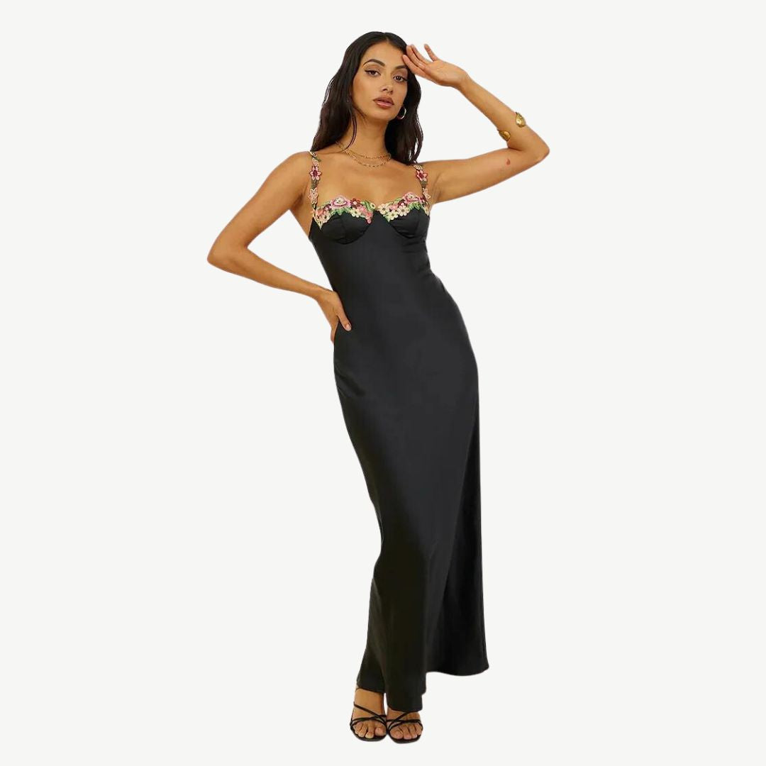 Luxurious Satin Slip Dress - Celeste-Green-S-Nora Luxe