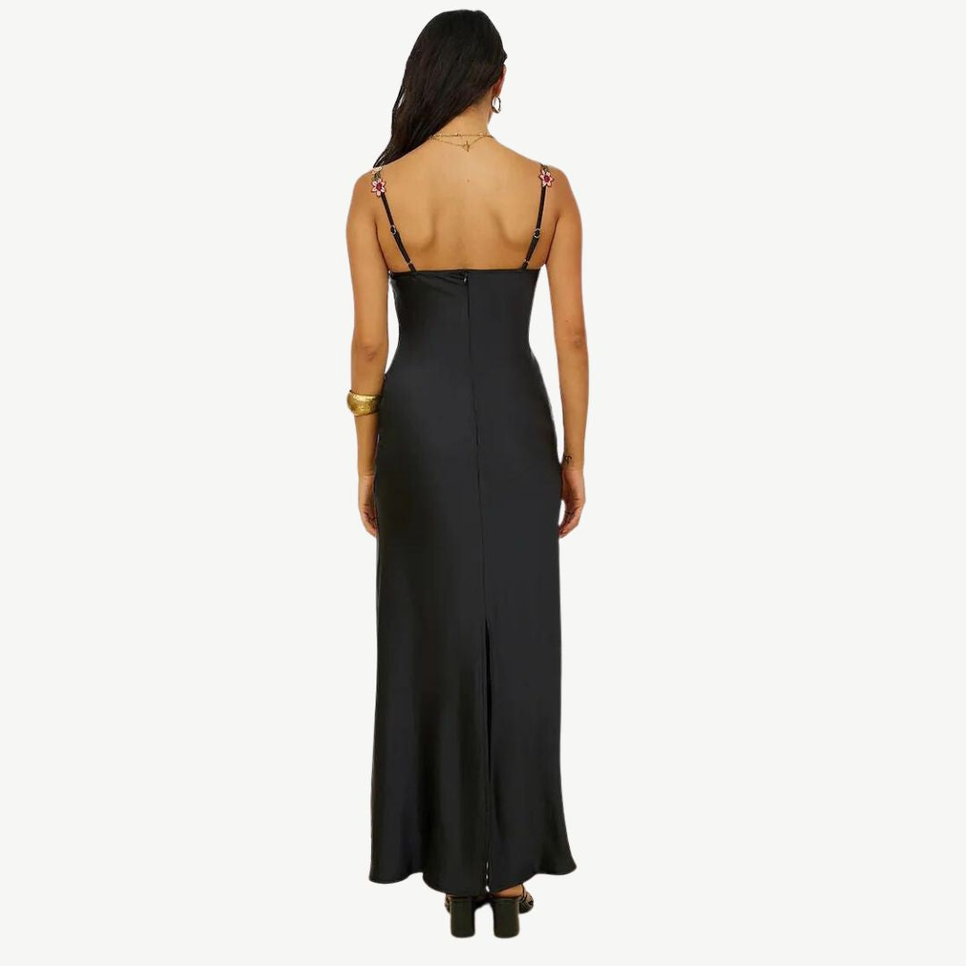 Luxurious Satin Slip Dress - Celeste-Green-S-Nora Luxe