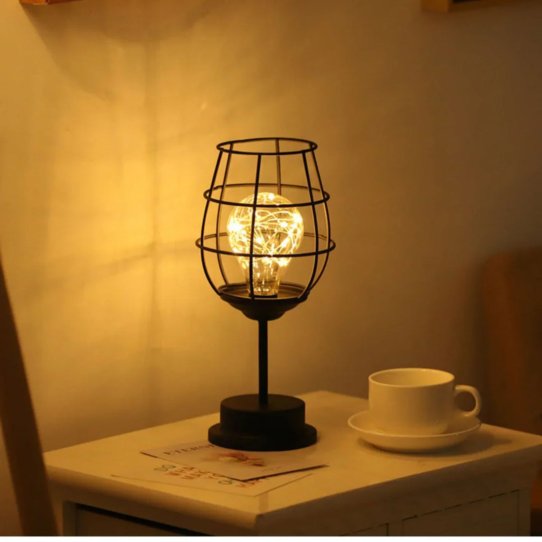 Luxury Adjustable Table Lamp - EleganceGlow-Wine Glass-Nora Luxe