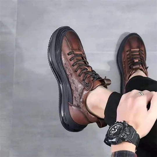 Luxury Air Cushion Men's Sneakers - Mason-6-Brown-Nora Luxe