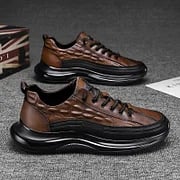 Luxury Air Cushion Men's Sneakers - Mason-6-Brown-Nora Luxe