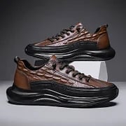 Luxury Air Cushion Men's Sneakers - Mason-6-Brown-Nora Luxe