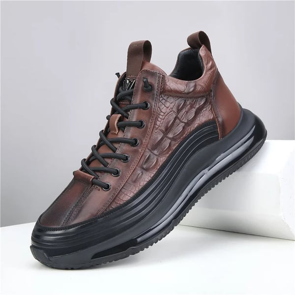 Luxury Air Cushion Men's Sneakers - Mason-6-Brown-Nora Luxe