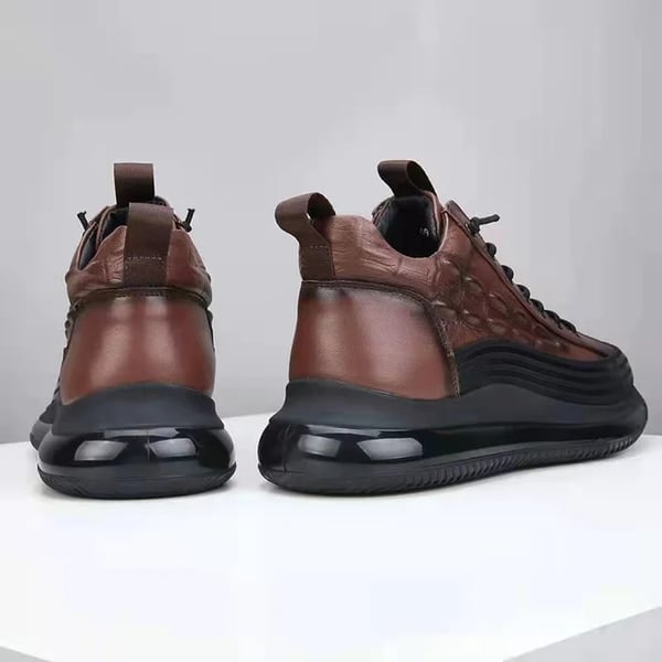 Luxury Air Cushion Men's Sneakers - Mason-6-Brown-Nora Luxe