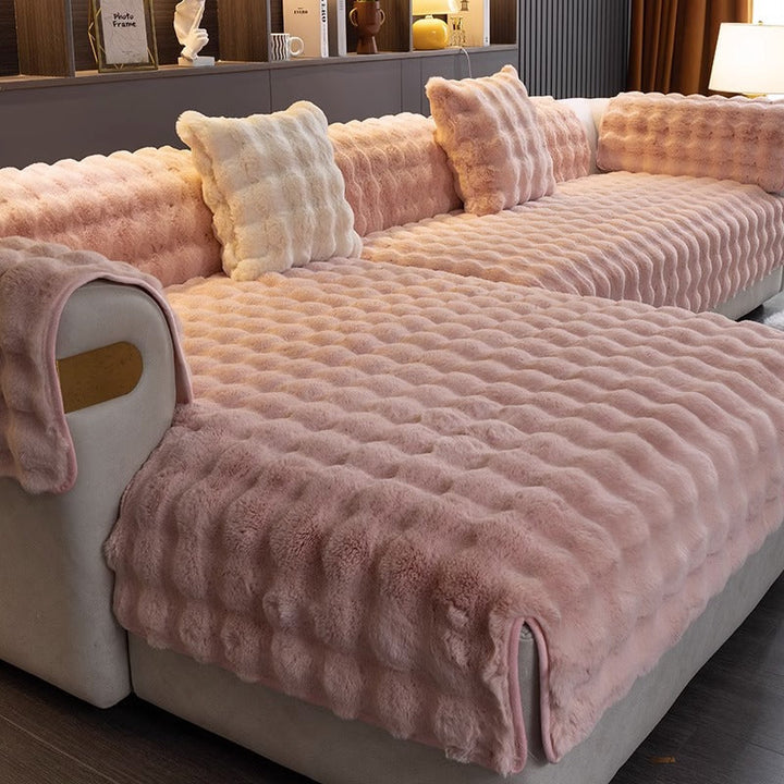 Luxury Anti-Slip Sofa Cover - SofaGuard Luxe-Pink-11.81*19.69 inches Pillowcase (without filling)-Nora Luxe