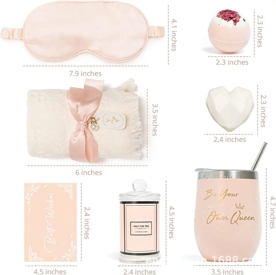 Luxury Bath Gift Set - BloomBath-Pink-Nora Luxe