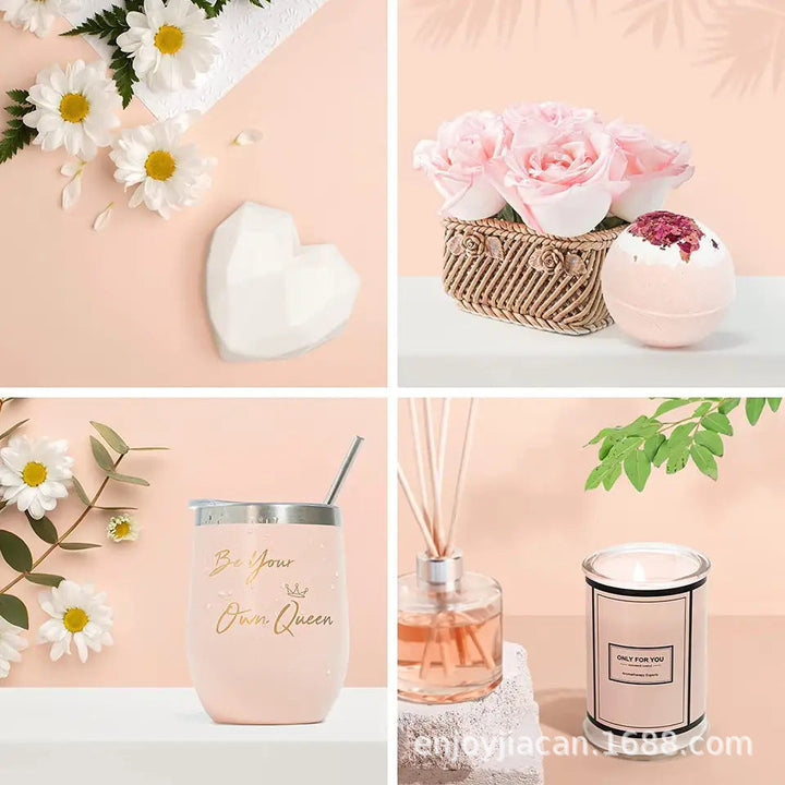 Luxury Bath Gift Set - BloomBath-Pink-Nora Luxe