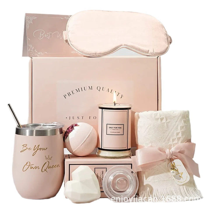 Luxury Bath Gift Set - BloomBath-Pink-Nora Luxe