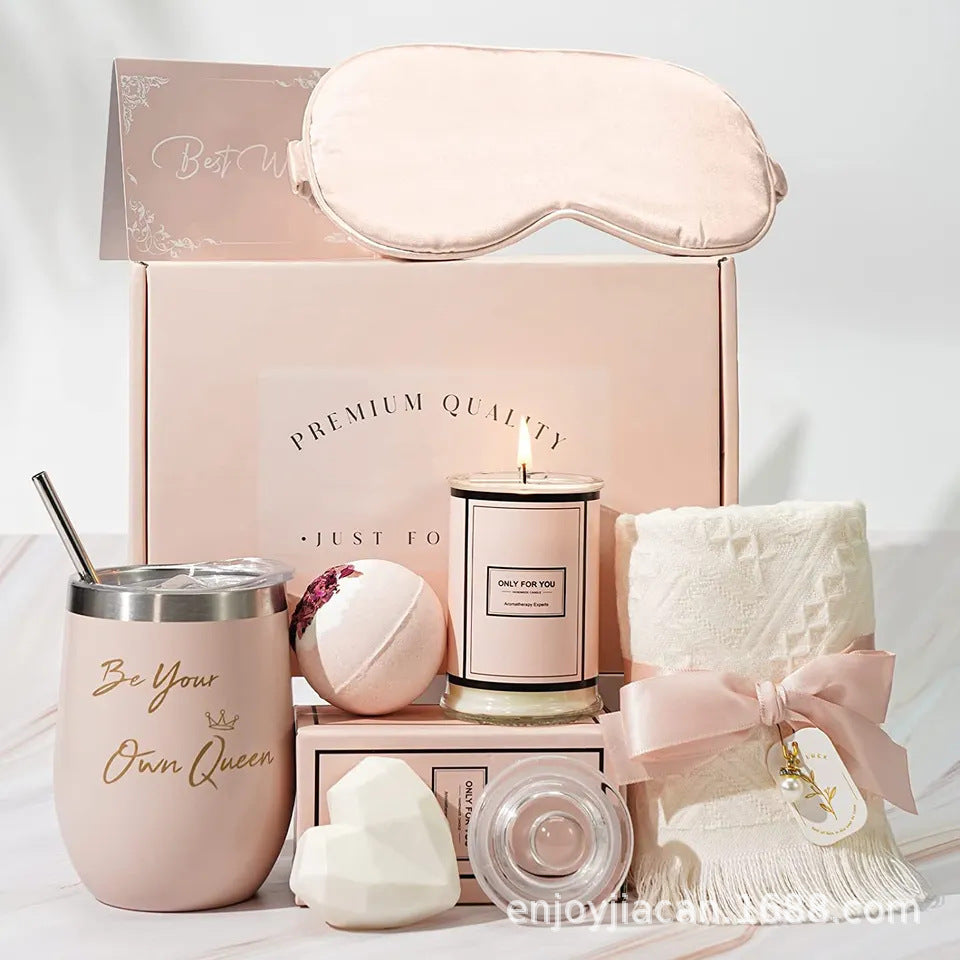 Luxury Bath Gift Set - BloomBath-Pink-Nora Luxe