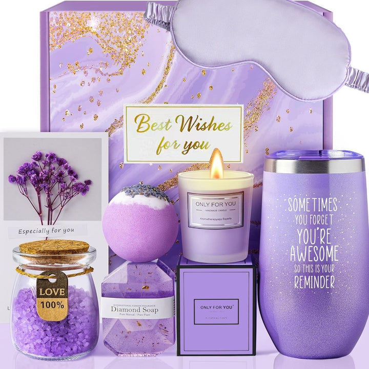 Luxury Bath Gift Set - BloomBath-Purple-Nora Luxe