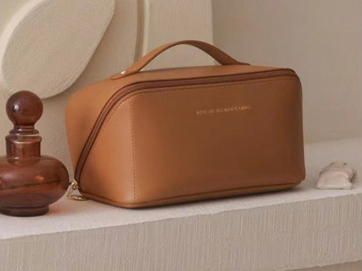 Luxury Beauty Case - LuxeOrganize-Brown + Brown-Nora Luxe