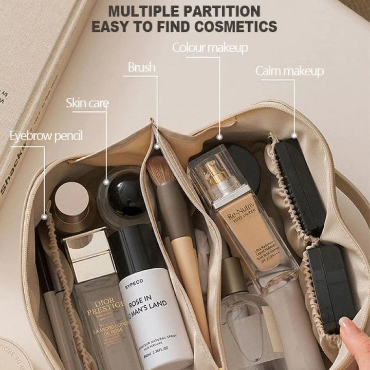 Luxury Beauty Case - LuxeOrganize-White + White-Nora Luxe