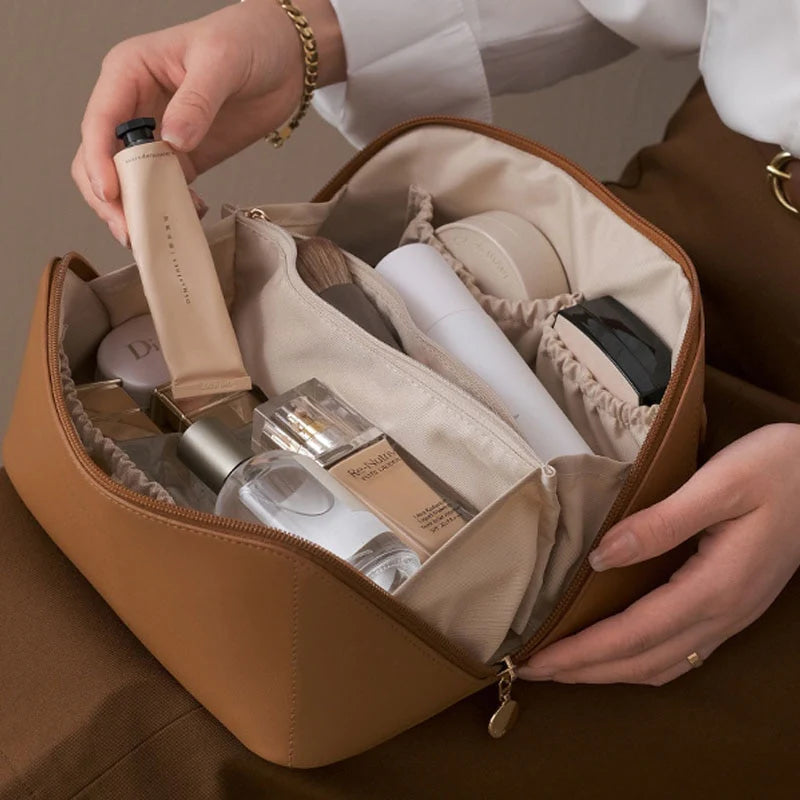 Luxury Beauty Case - LuxeOrganize-White + White-Nora Luxe