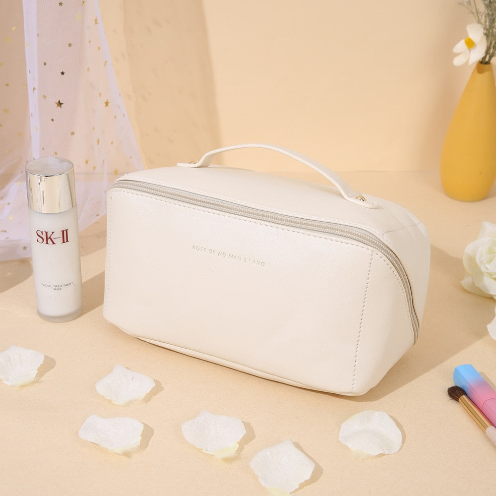 Luxury Beauty Case - LuxeOrganize-White + White-Nora Luxe
