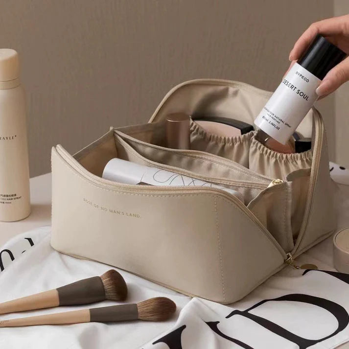 Luxury Beauty Case - LuxeOrganize-White + White-Nora Luxe