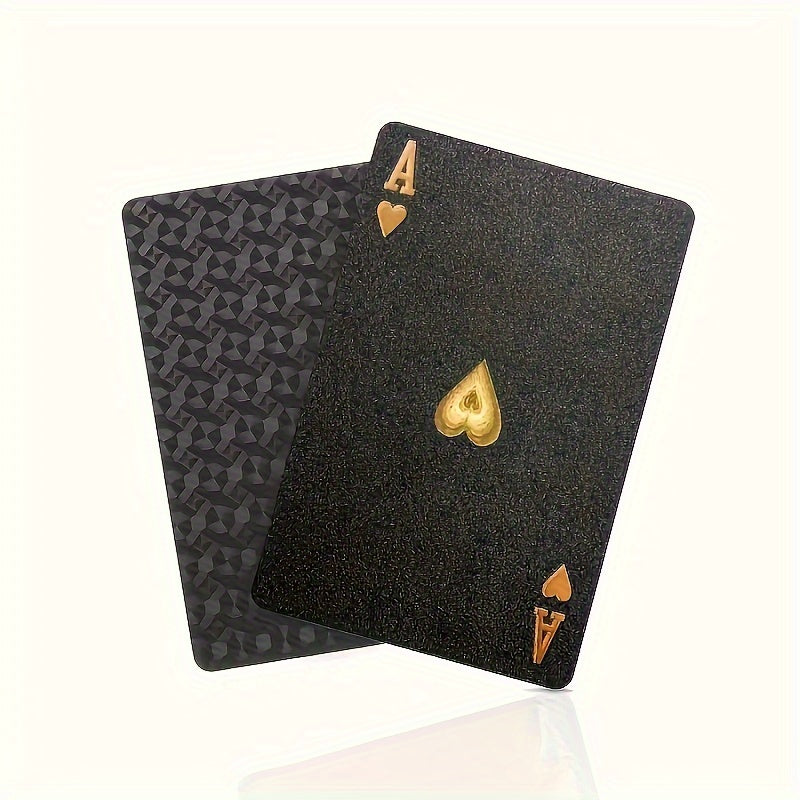 Luxury Black Playing Cards - Waterproof & Flexible with Storage Box - Noctura-Nora Luxe