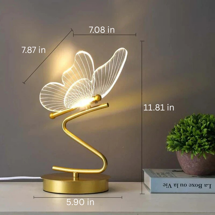 Luxury Butterfly LED Table Lamp - ButterflyLuxe-Nora Luxe